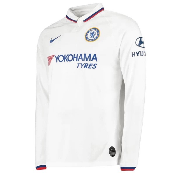 Trikot Chelsea Auswarts ML 2019-20 Weiß Fussballtrikots Günstig